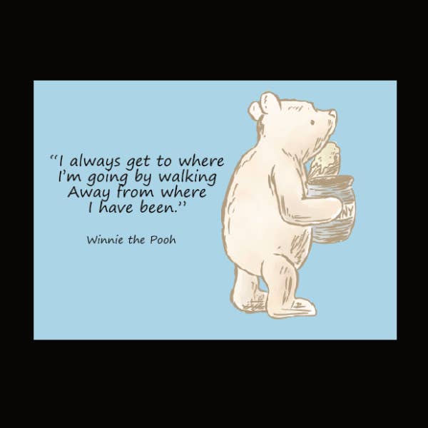 Rachel Watkins Carte vierge 5 x 7 « Winnie l'ourson » pour la vente par Greetings From Hospitality Lane