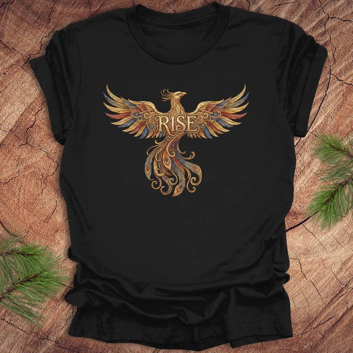 Phoenix Rise T-Shirt für den Großhandel von Wandering Owl Adventure Co.
