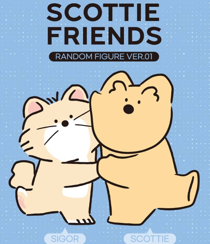 K-Wonderland - Vendita all'ingrosso Figurina giocattolo - Bambini - Scottie Friends Figura Casuale Ver. 017