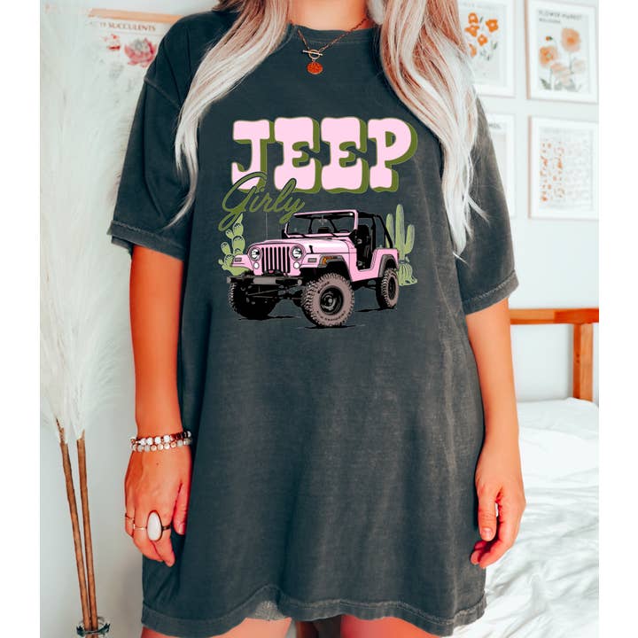 Preppy Jeep Girly Graphic Tee Women's T-Shirt for wholesale by Gia Gifts Boutique