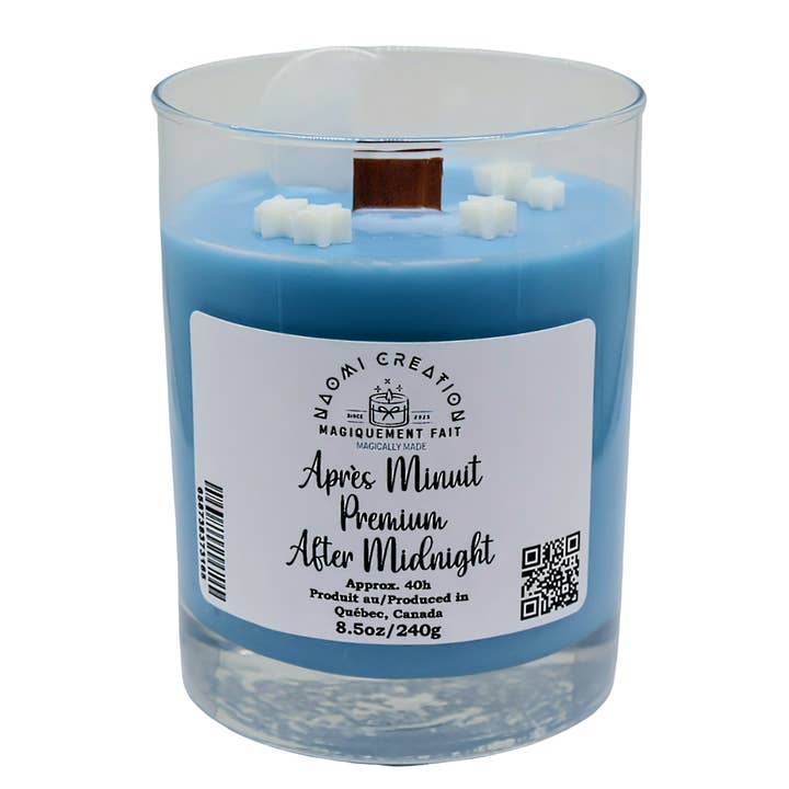 Scented Candles - After Midnight - Premium - Wood Wick for wholesale by Arômes & Évasions