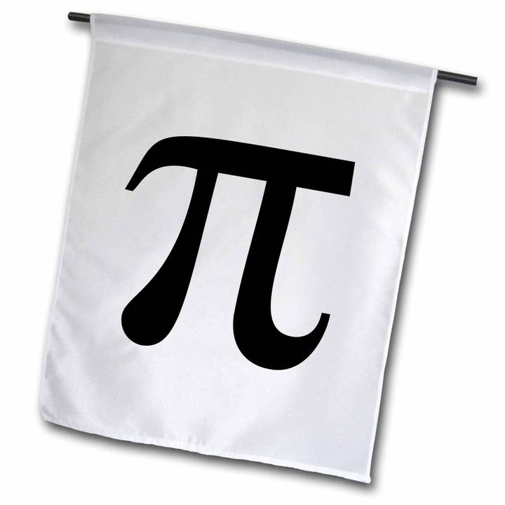 3dRose – Engroshandel Flag – 12 x 18 tommer Garden Flag Pi symbol matematisk skilt. Matematisk b