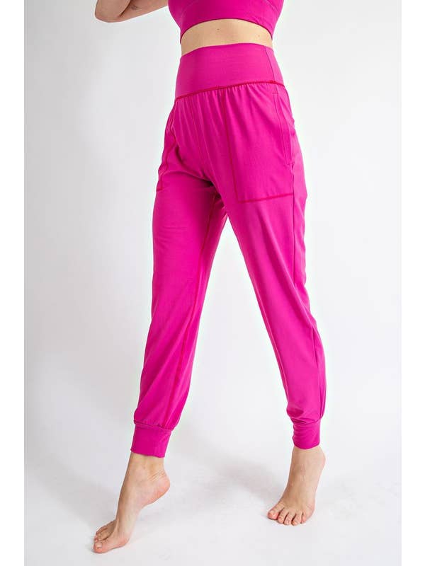 Sunday Morning - Wholesale Athletic Sweatpants/Joggers - Women's - P2165PL37-Plus Size Butter Soft Solid Jogger with Pockets15