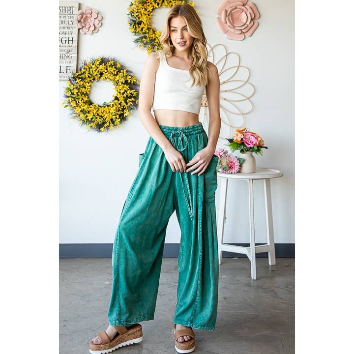 MINERALVASKEDE BUKSER MED SNOR I TALJEN for engroshandel hos Oli&Hali