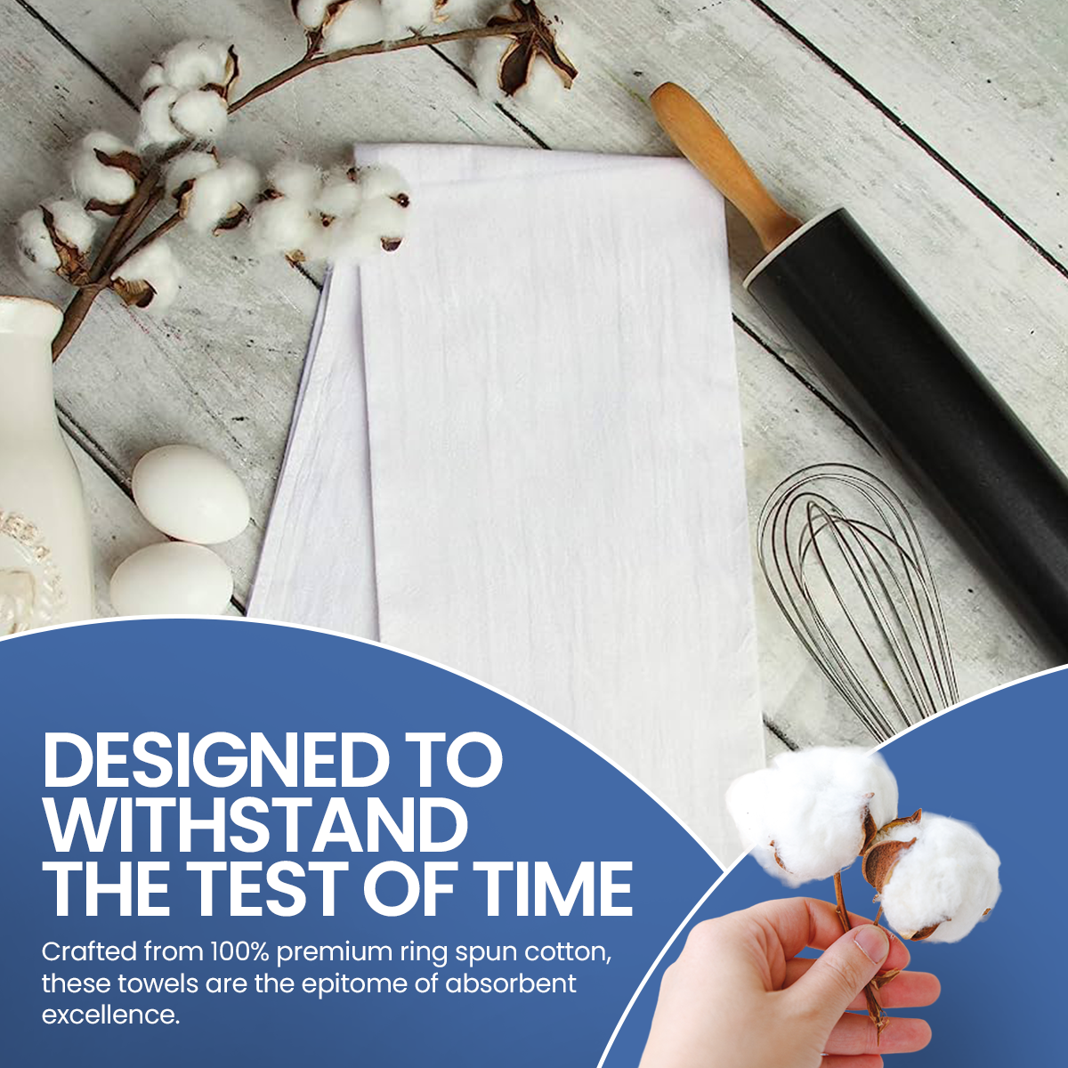 LITO Linen and Towel - Wholesale Tea Towel - Flour Sack Tea Towels 28"x28" White Bulk Bundle of 502