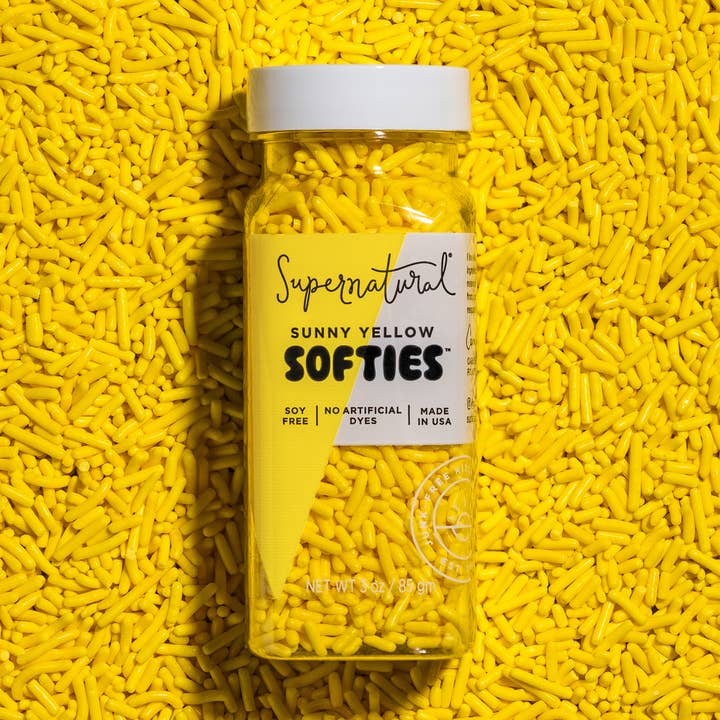Supernatural - Wholesale Sprinkles - Dye-Free Softies Sprinkles: Sunny Yellow0