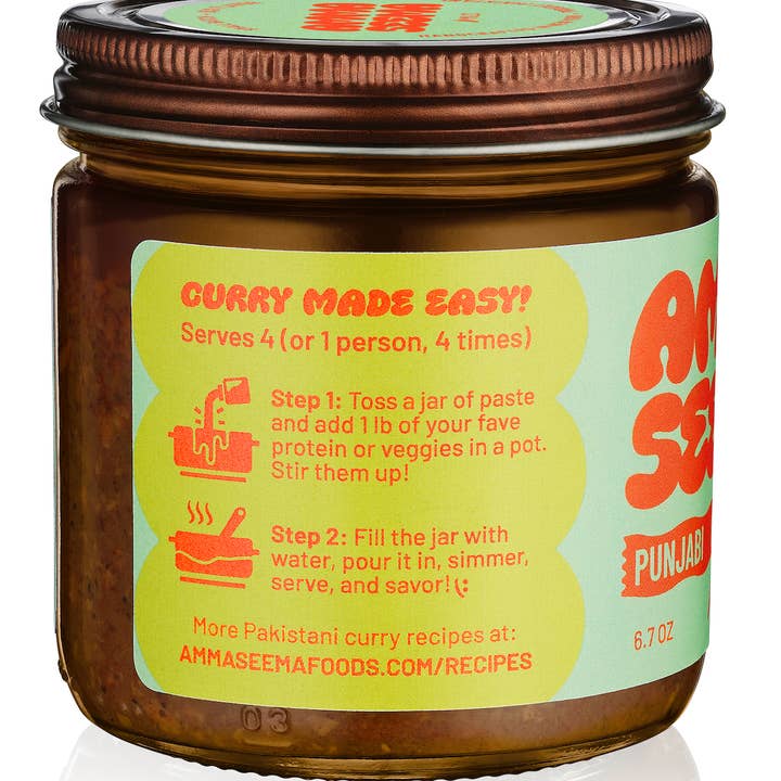 Amma Seema - Wholesale Chili Paste - Amma Seema: Punjabi Curry Paste. Mild1