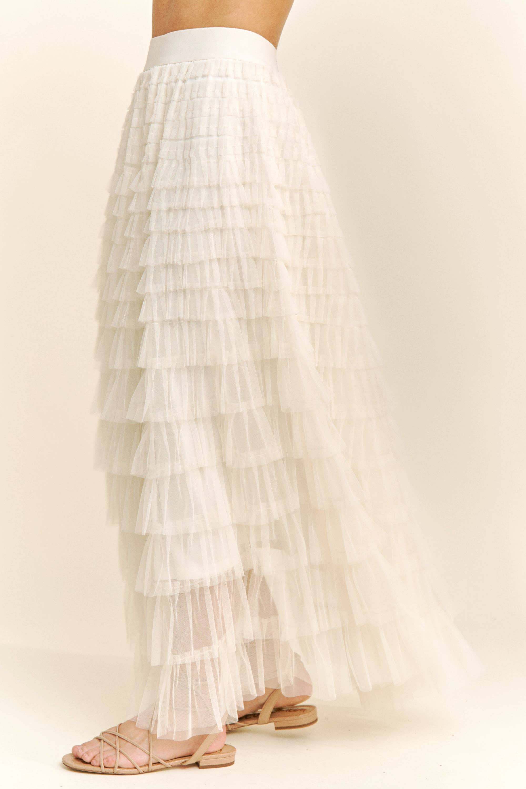 Sweet Generis - Vendita all'ingrosso Gonna - Donna - Gonna lunga a più strati in tulle a rete17