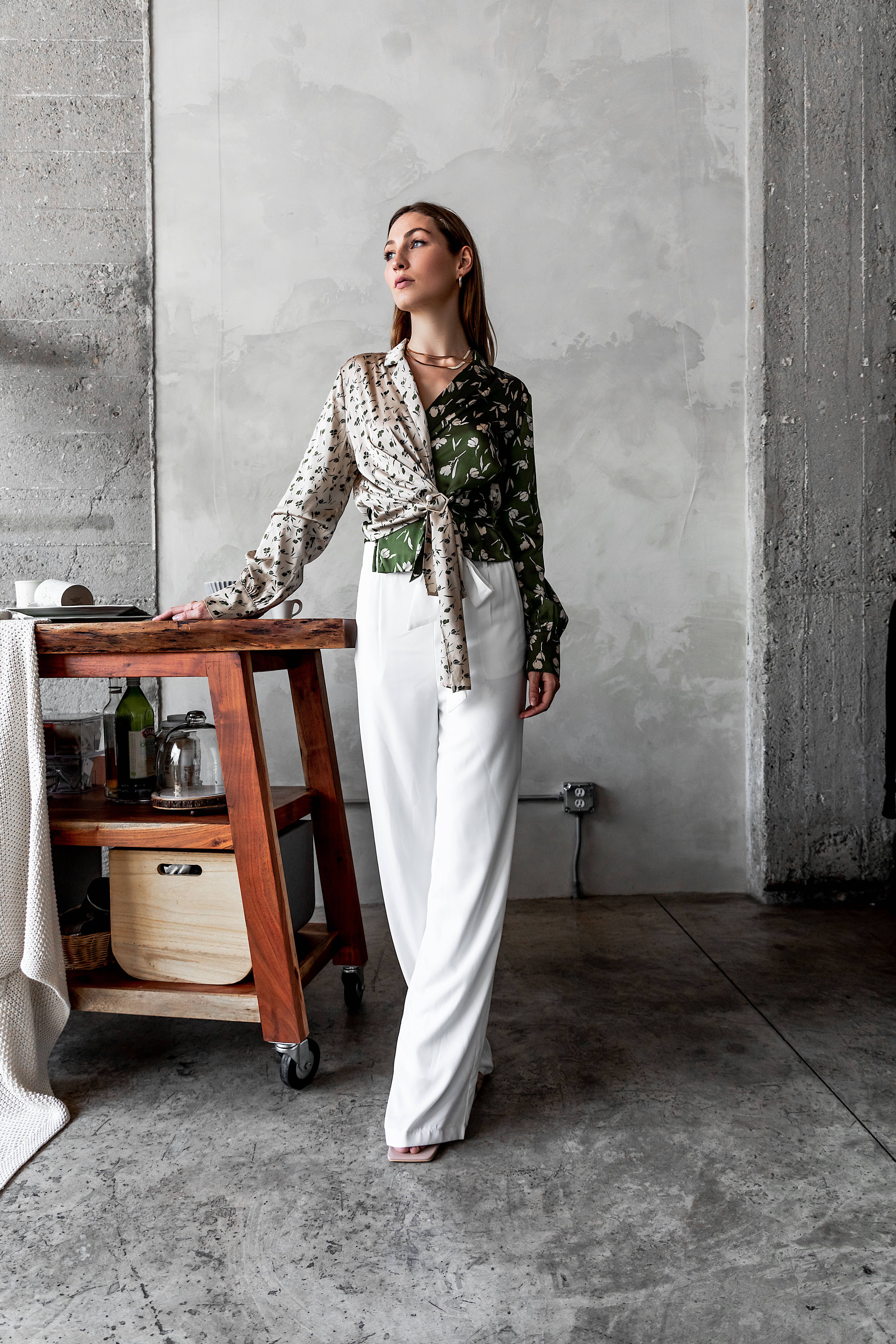 Hope Horizon LLC - Vente Pantalon – femme - Pantalon East Hampton Blanc cassé4