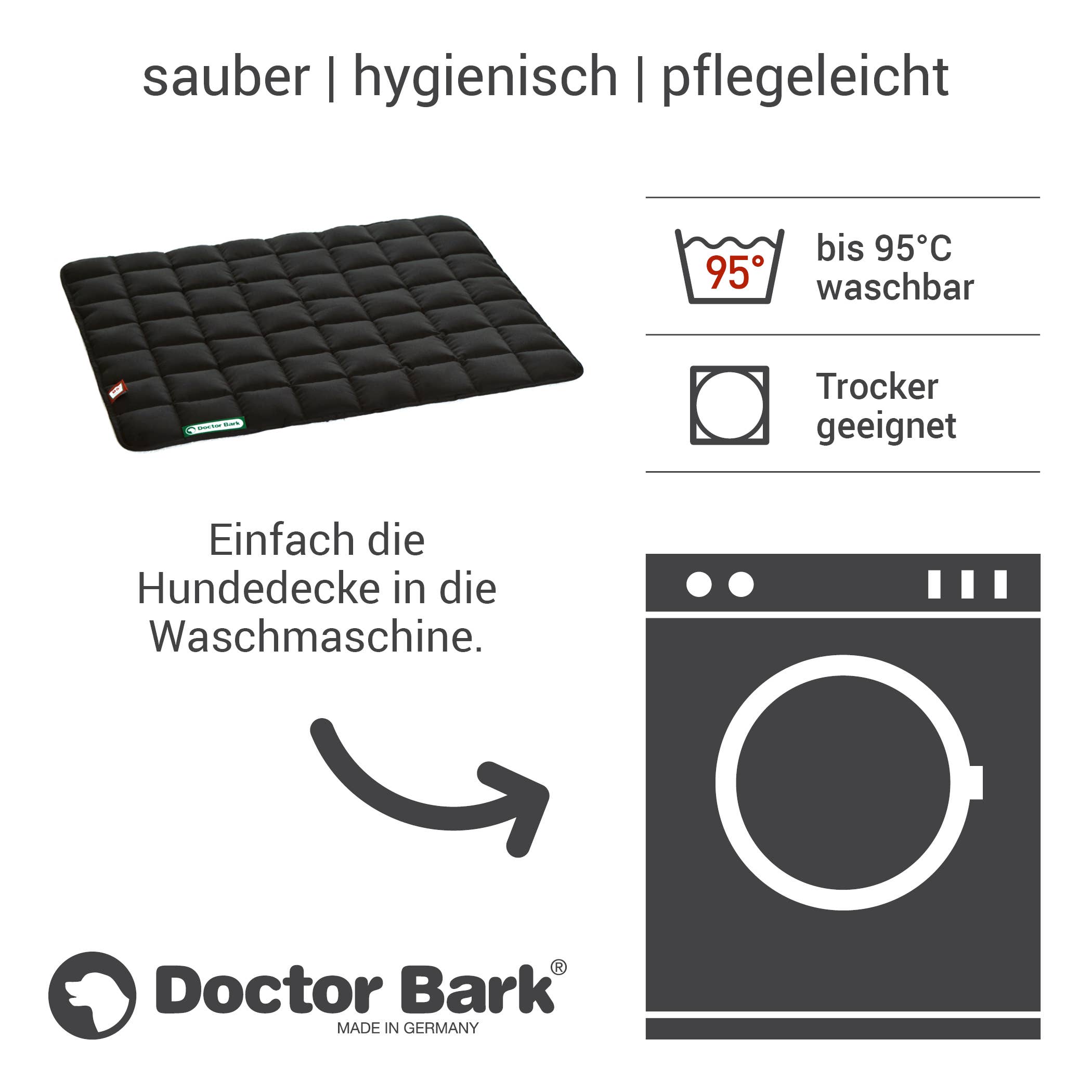 Doctor Bark – Großhandel Haustierbett – Hund – Doctor Bark Hundedecke schwarz8