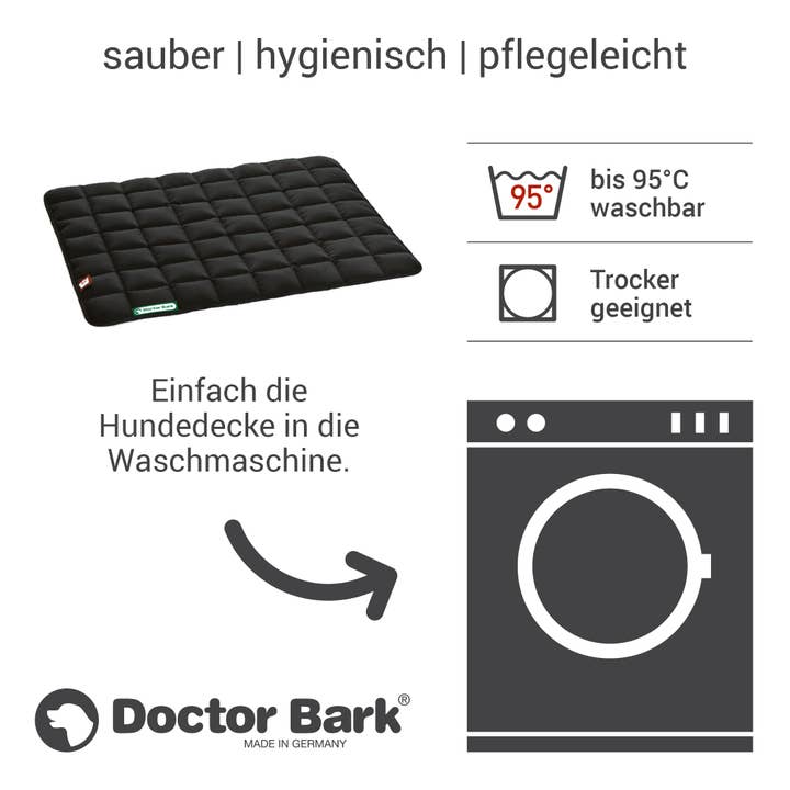 Doctor Bark – Großhandel Haustierbett – Hund – Doctor Bark Hundedecke schwarz8