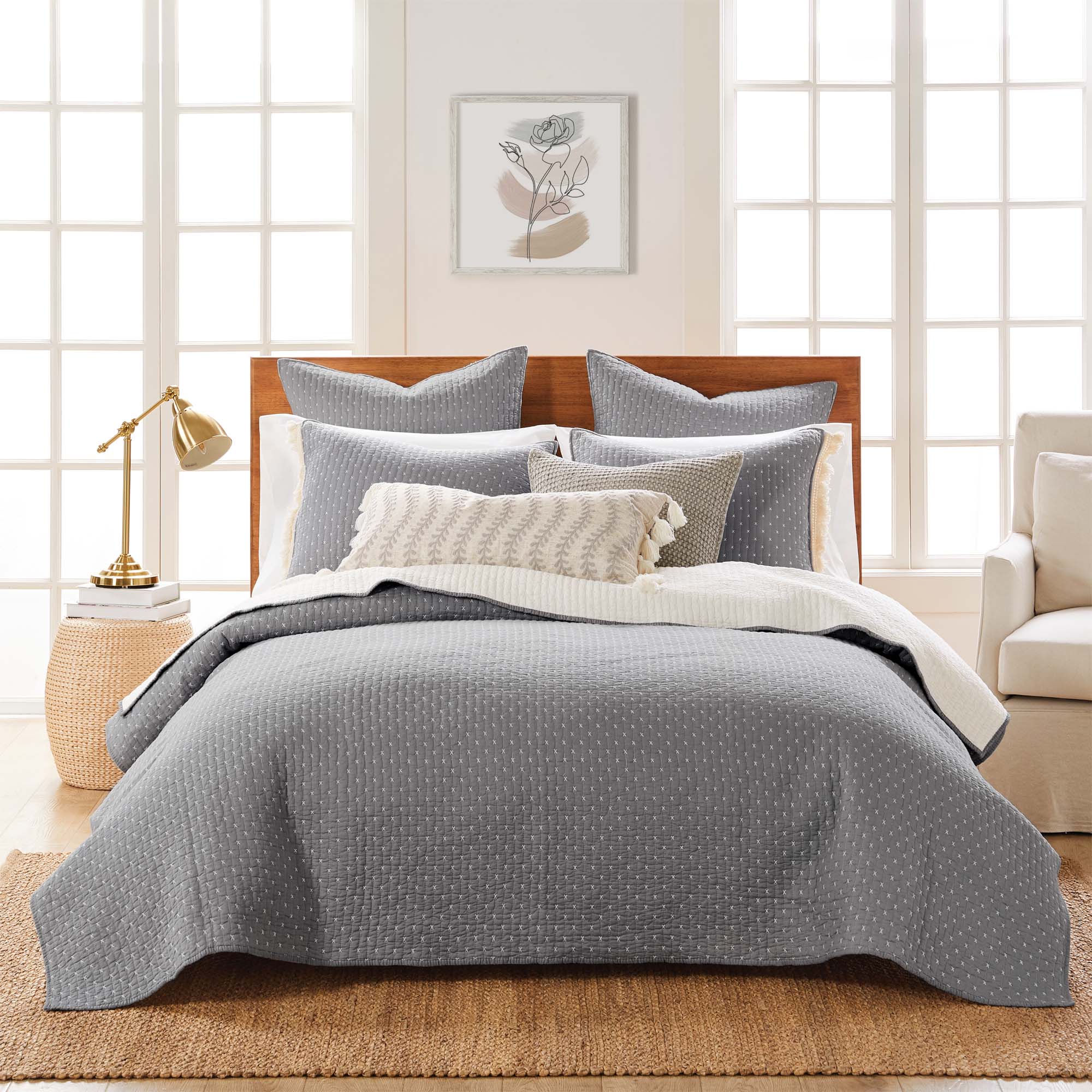 Levtex Home - Vente Parure de lit - Ensemble de couette en point de croix62