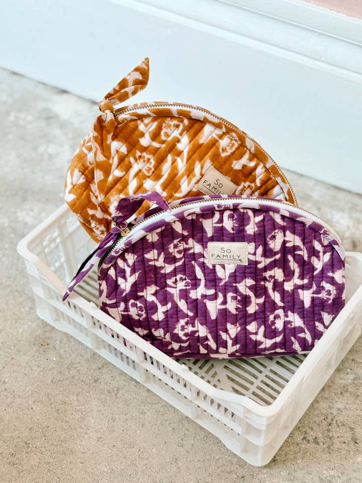 Estojo de Maquilhagem Mumbai Açafrão por atacado de SO FAMILY