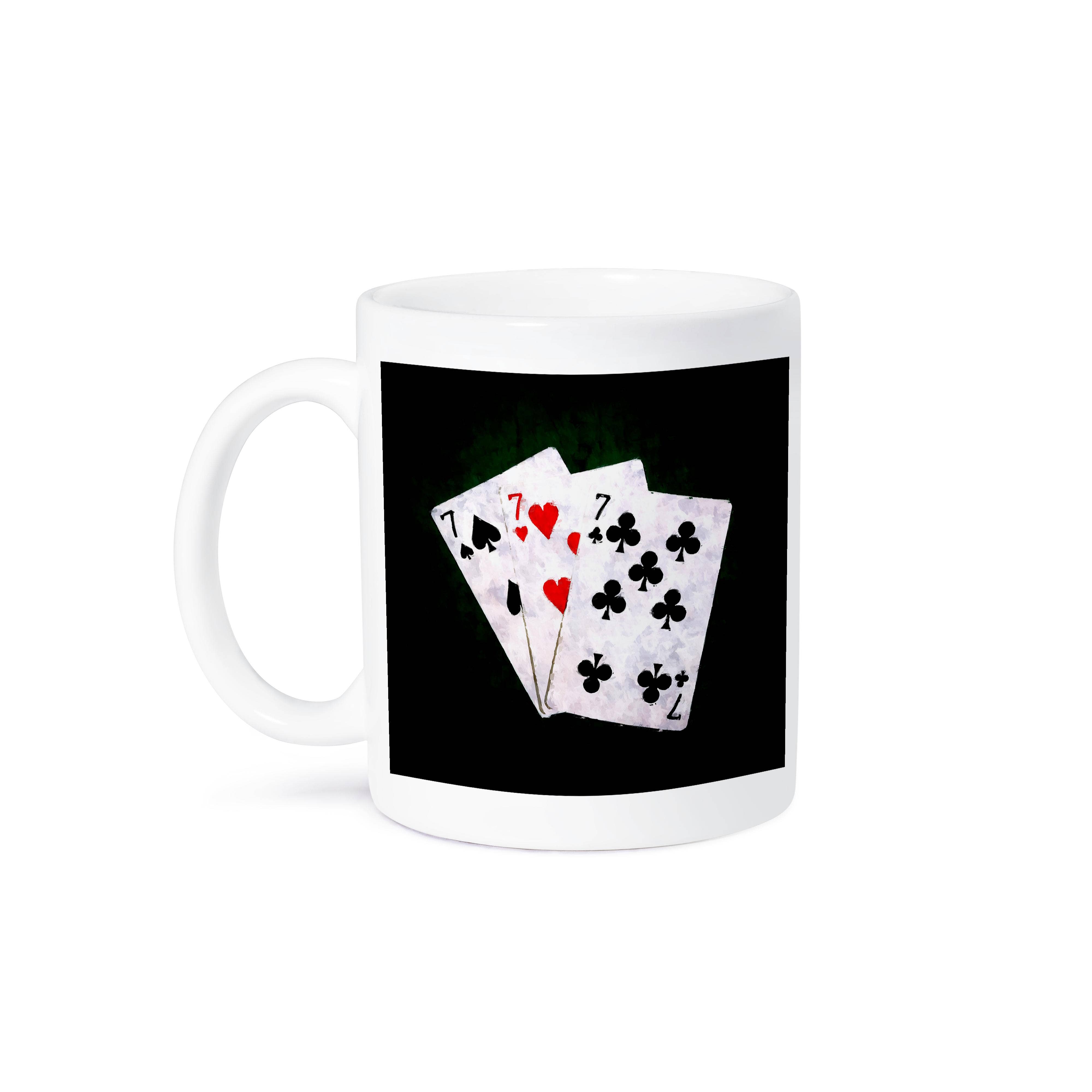 3dRose - Wholesale Coffee Mug - 3dRose, Blackjack Twenty One combination - Seven, Seven, Seven, Mug8
