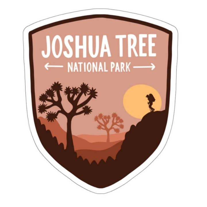 Joshua Tree National Park Weatherproof Sticker for wholesale by Colleen Goldhorn Creative Co