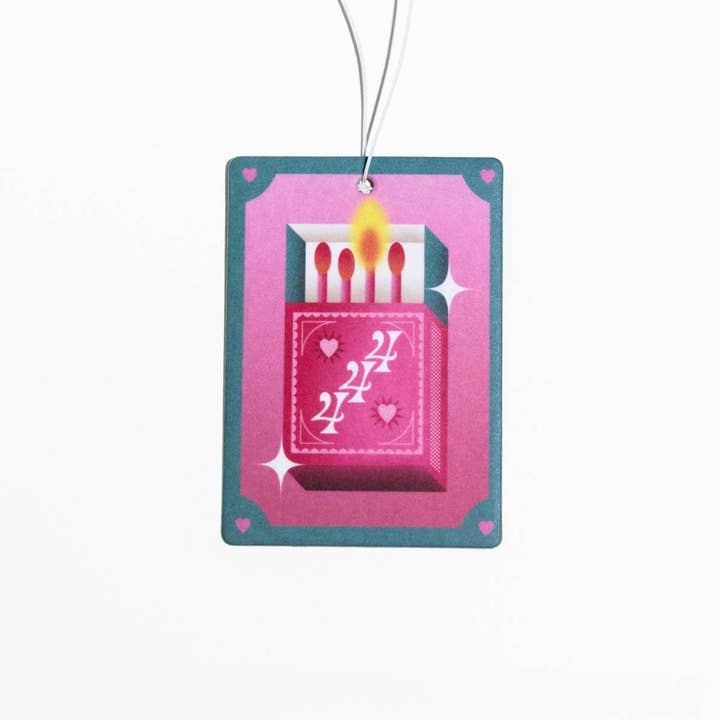 Petal & Stone Scent | Car Air Freshener | Vintage Design for wholesale by Silver Linings