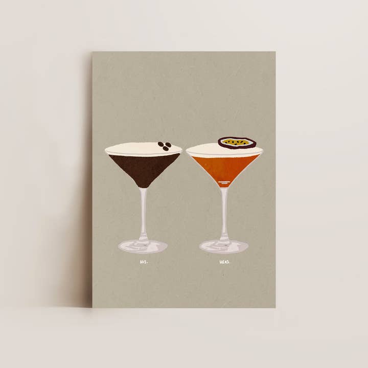 Impression Espresso Martini & Pornstar Martini pour la vente par Alluvion