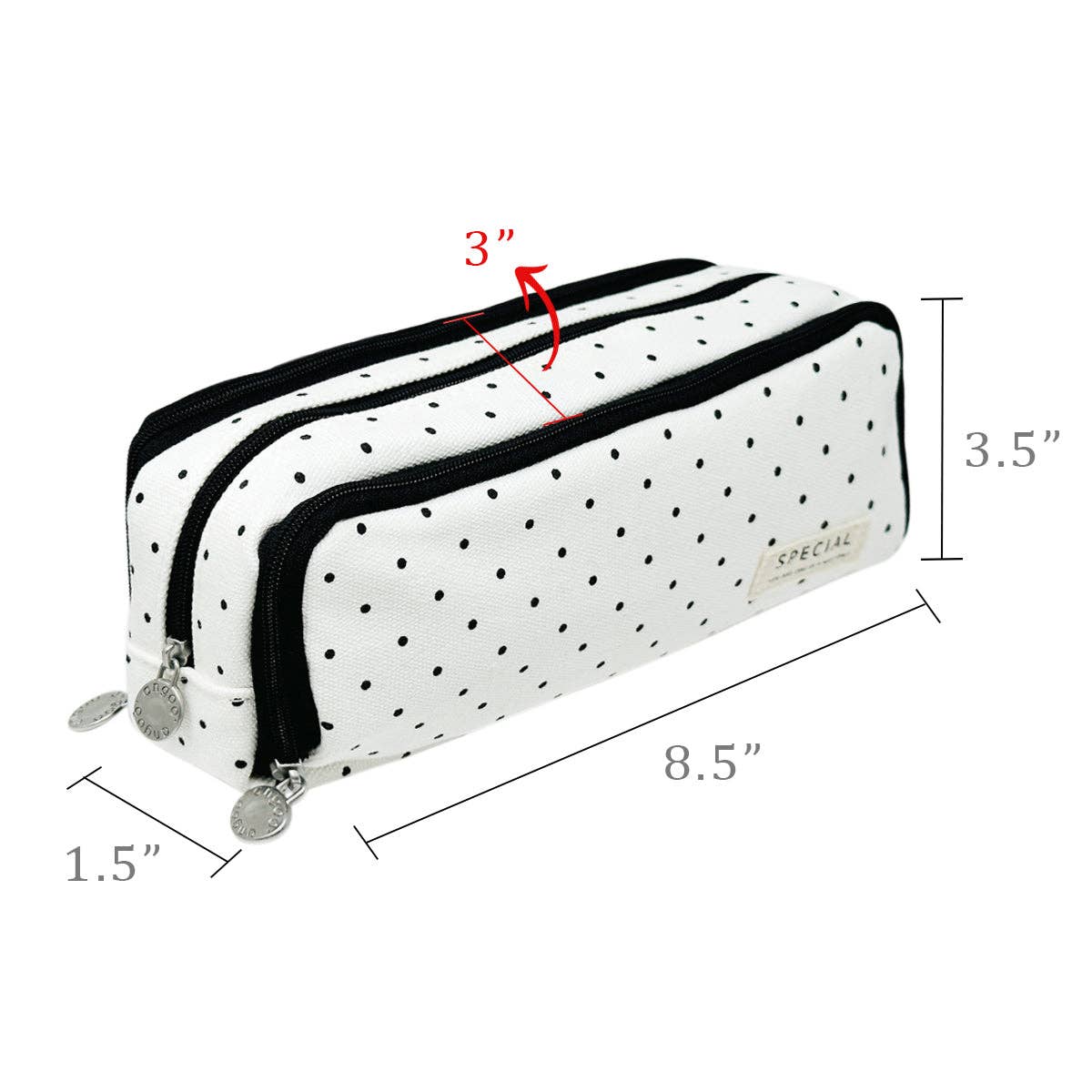 Wrapables.com - Wholesale Pencil Case/Pouch - Wrapables Large Capacity Pencil Case, 3 Compartment Pouch37