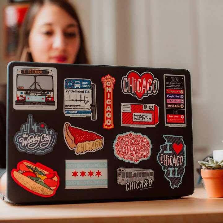 Lettering Works - Wholesale Sticker - Windy City Chicago Sticker2