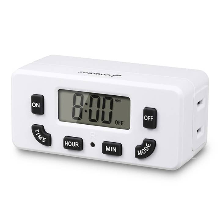 24 Hour Programmable Indoor Digital Timer, 15A/1875W, ETL for wholesale by Fosmon
