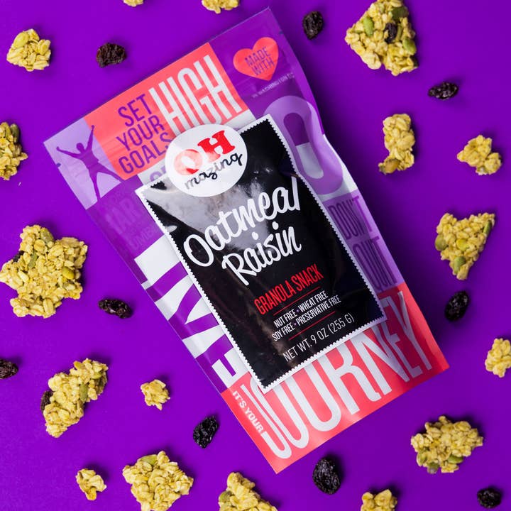 Oh Mazing Granola - Vendita all'ingrosso Muesli - Snack con muesli e uvetta con farina d'avena da 9 once, senza noci2