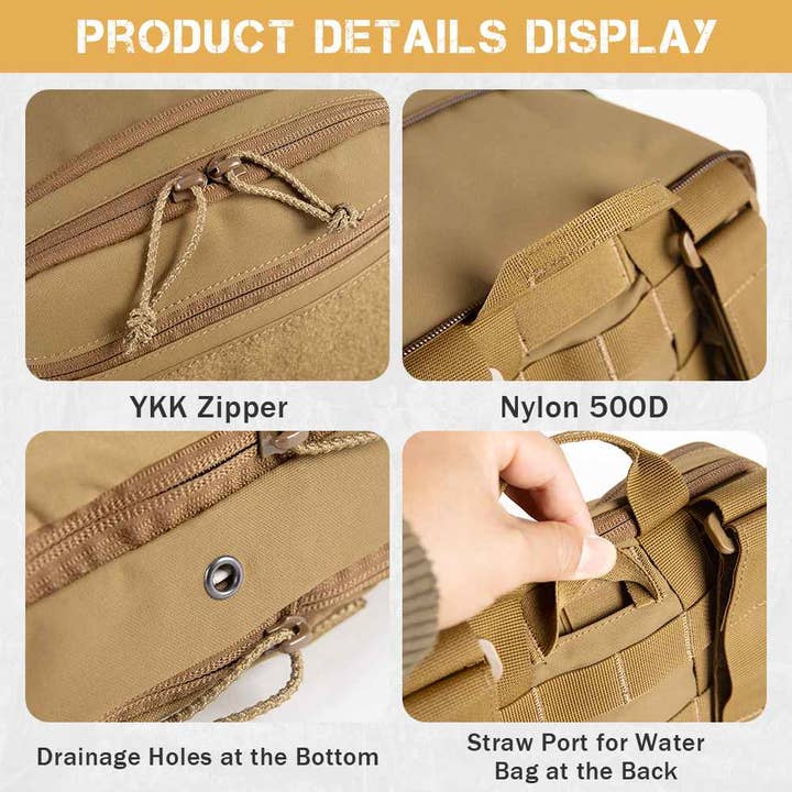 Antarctica Outdoors - Wholesale Backpack - Unisex - Votagoo D3 Flat Pack 2.0 Tactical Expandable Backpack Multi-purposed MOLLE Pack Camo20