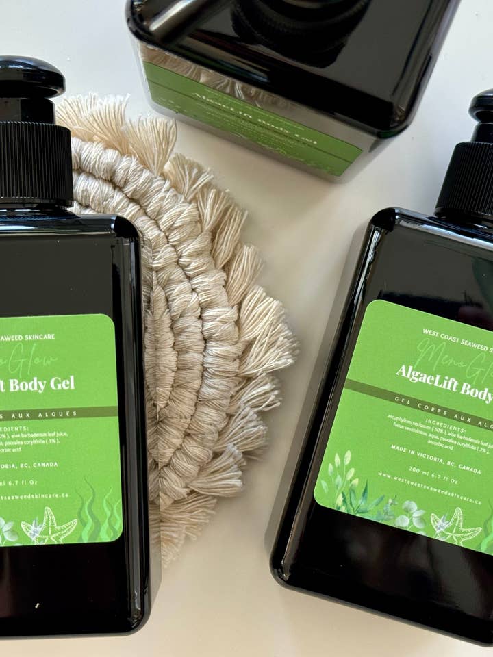 AlgaeLift Body Firming Gel With Bakuchiol, Rockweed & Algae for wholesale by West Coast Seaweed Skincare
