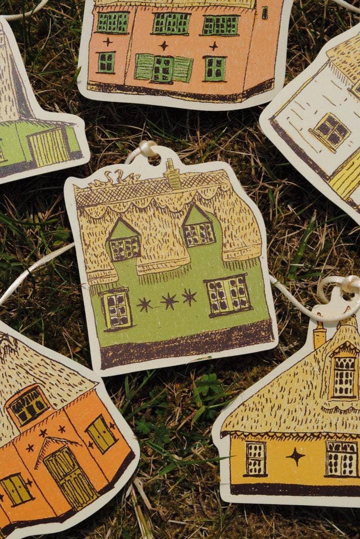 Tulips and Heather - Wholesale Bunting/Garland - Illustrated Paper Garland -Thatched Cottage2