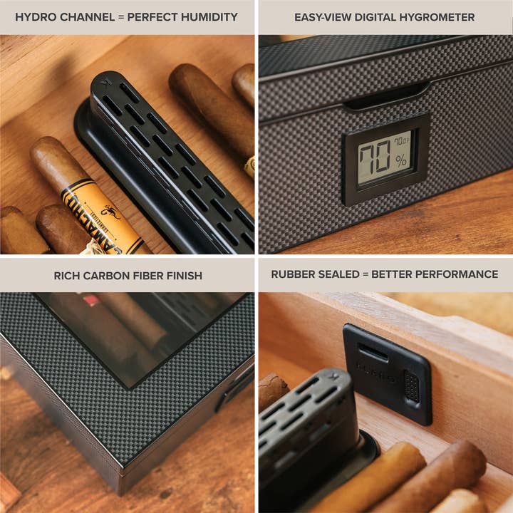 Case Elegance - Wholesale Humidor/Cigar Accessory - MAG Humidor - Carbon Fiber2