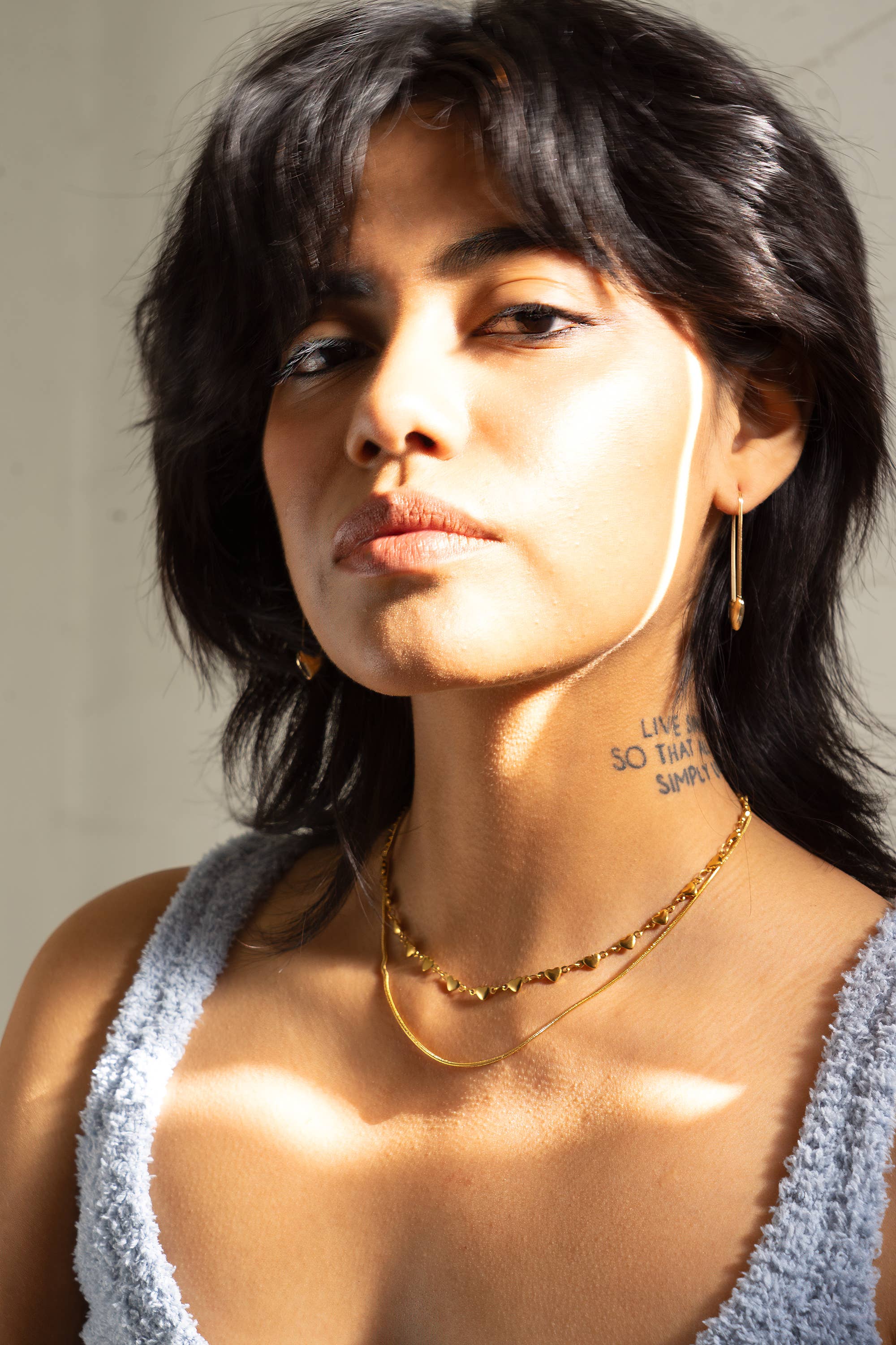 Peter and June – wholesale Kedjehalsband – String Along Halsband - 18K Guldpläterat / Rostfritt Stål2