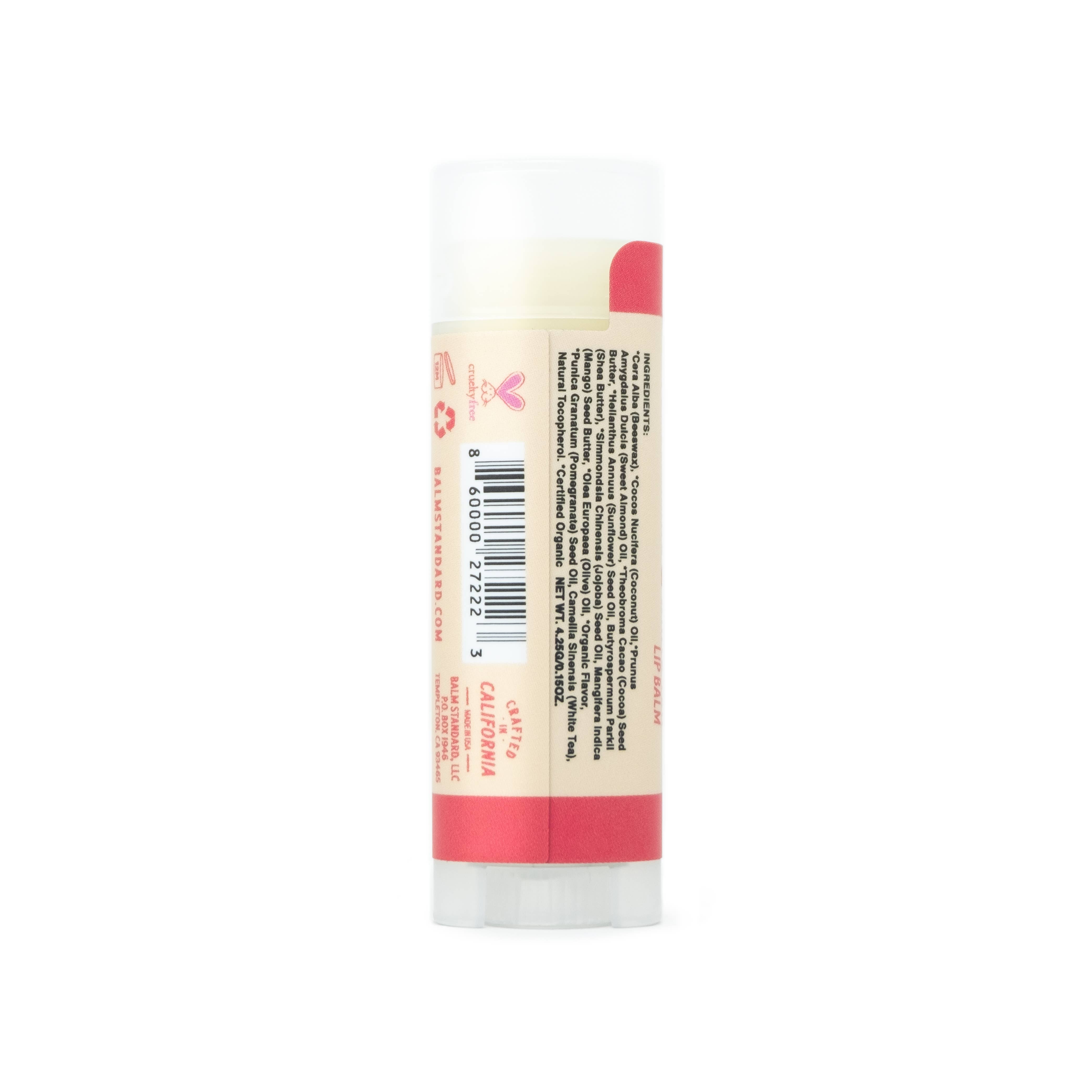 Balm Standard - Vente Baumes à lèvres - Lot de 10 baumes à lèvres, grenade et thé blanc (boîte de recharge)3
