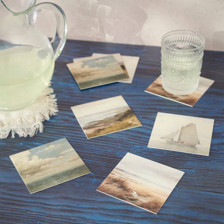 Primitives by Kathy - Wholesale Coasters - Vintage Coastal Coasters2