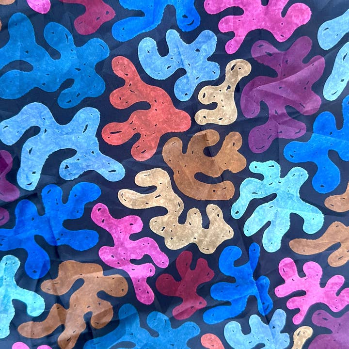 liadelyonart - Wholesale Grocery/Shopping Bag - Colorful Coral Reusable Tote Bag4