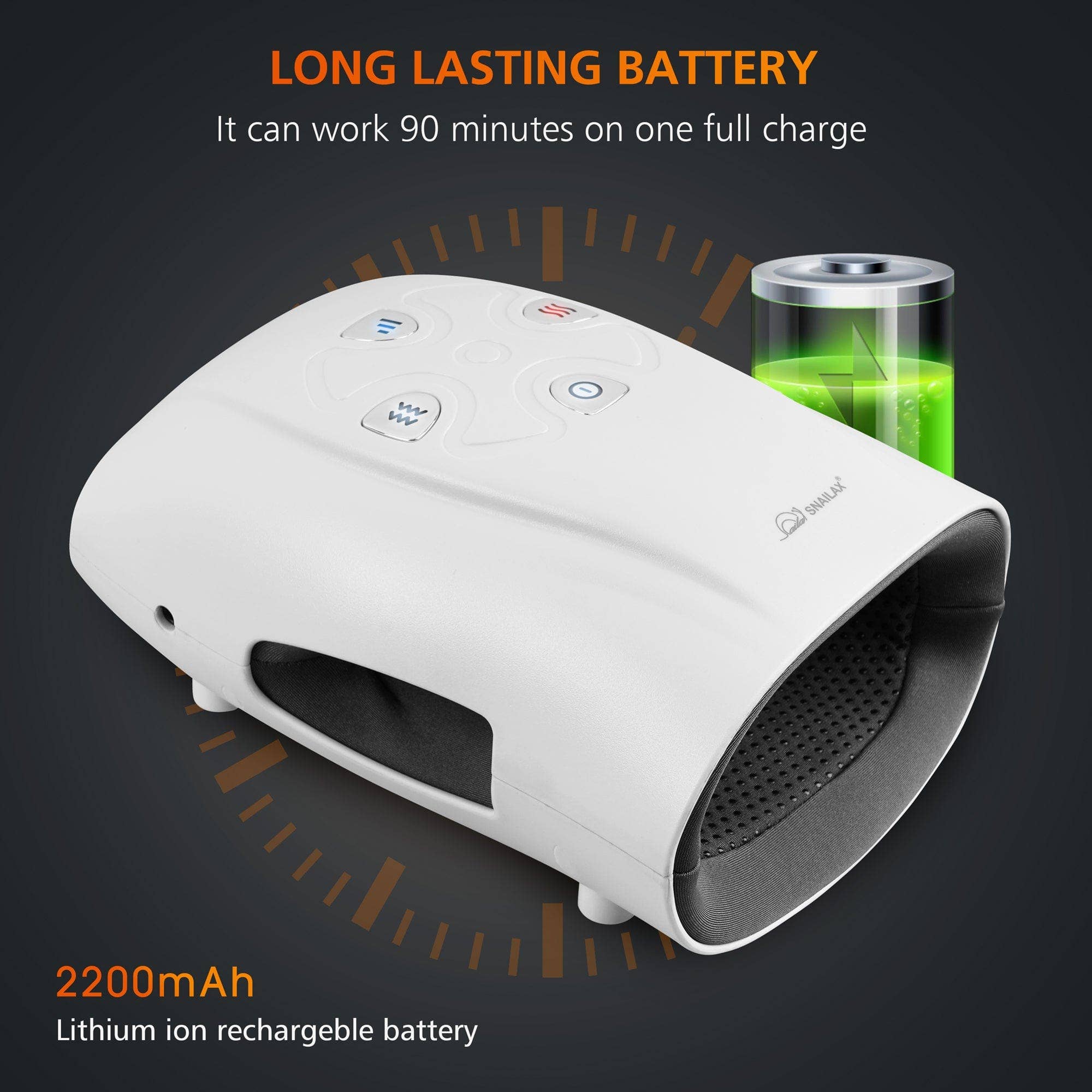 SNAILAX – Großhandel Hand-/Fußmassagegerät – Snailax Handmassagegerät mit Wärme, kabelloses Handmassagegerät für Arthritis, Taubheit der Finger - 4898