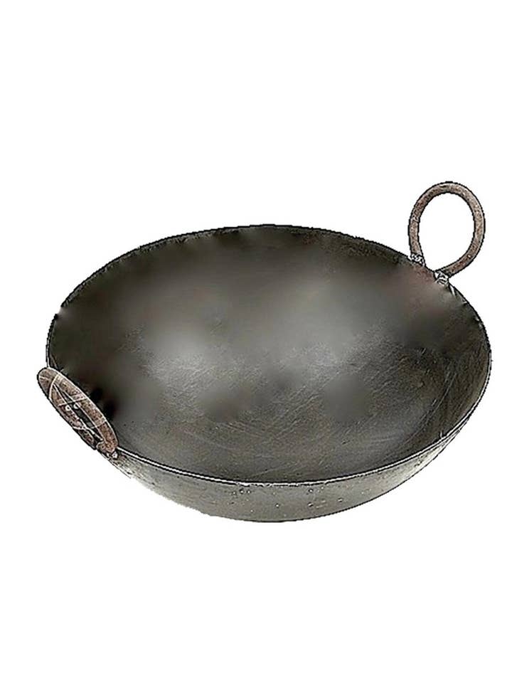 Eisen Kadhai (24" D) für den Großhandel von Ancientveda