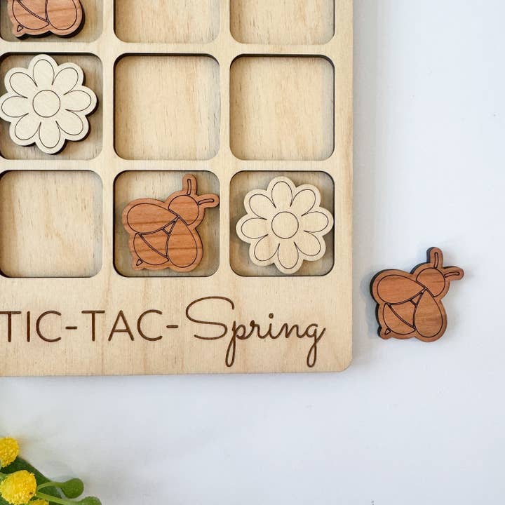 Birch House Games & Gifts – wholesale Board game – Spring Tic-Tac-Toe Game - Spring Time Gift