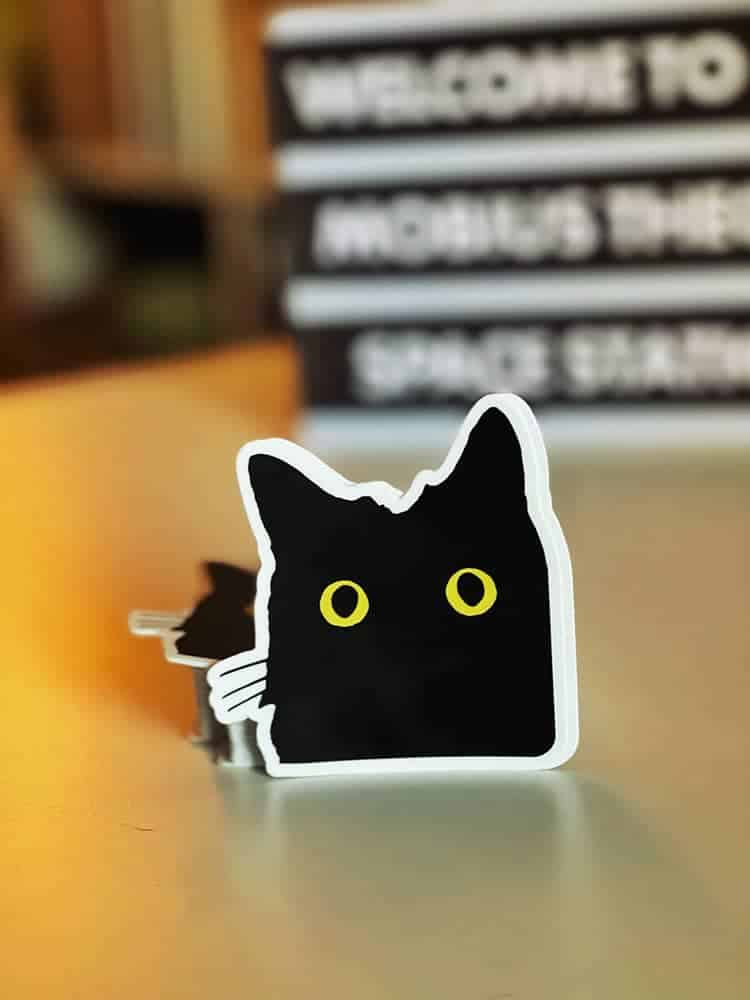 Mobius Theory - Wholesale Sticker - Bubo In Awe 3.5" Die Cut Sticker2