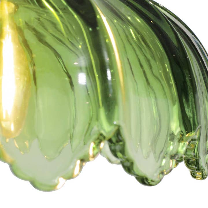 C-Création - Wholesale Chandelier/Hanging Light - Retro-style colored glass pendant Petal35