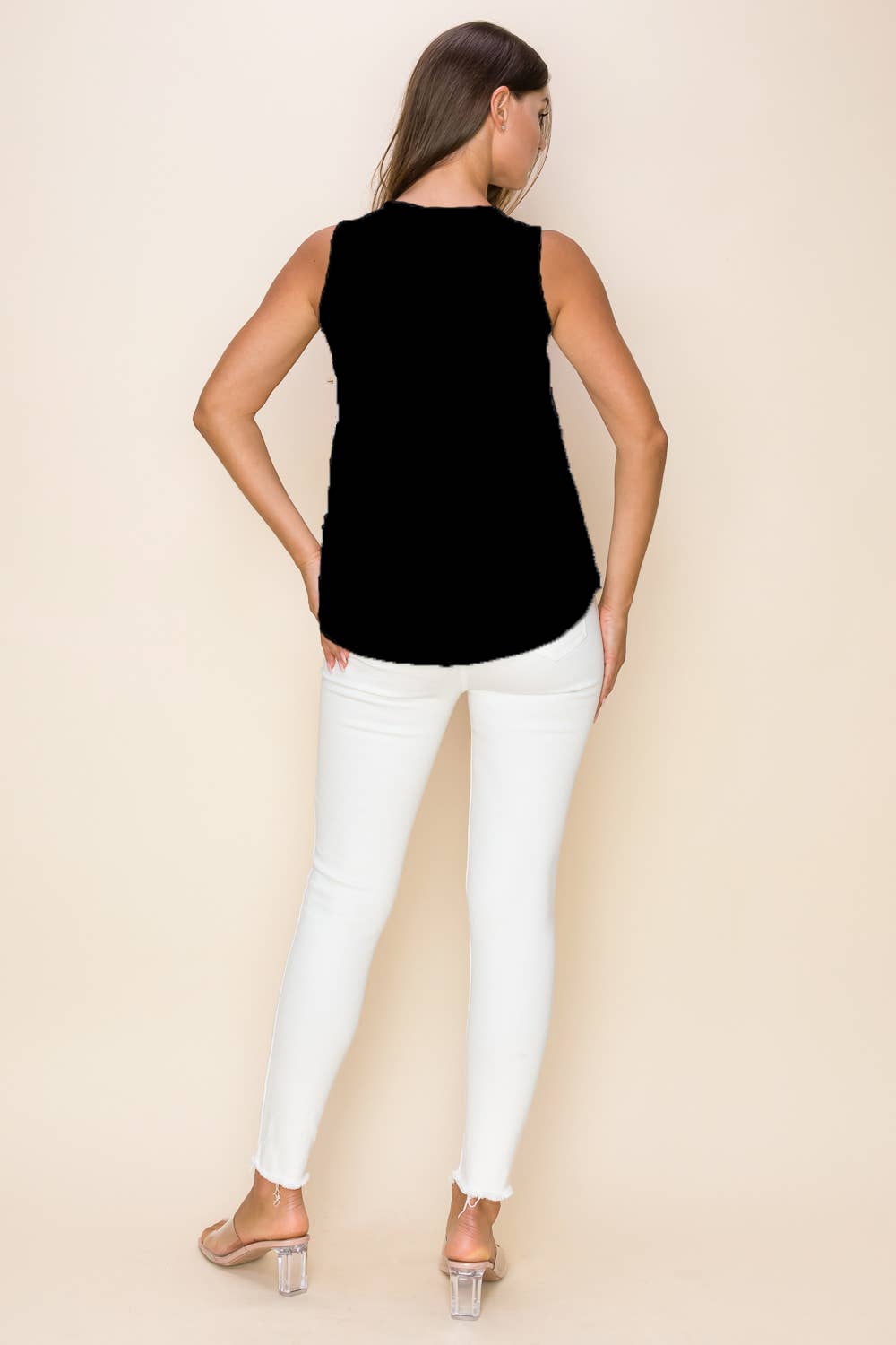 Urban Diction - Venta al por mayor Blusa - Mujer - Camiseta sin mangas con lentejuelas New Color de Urban Diction, negra1