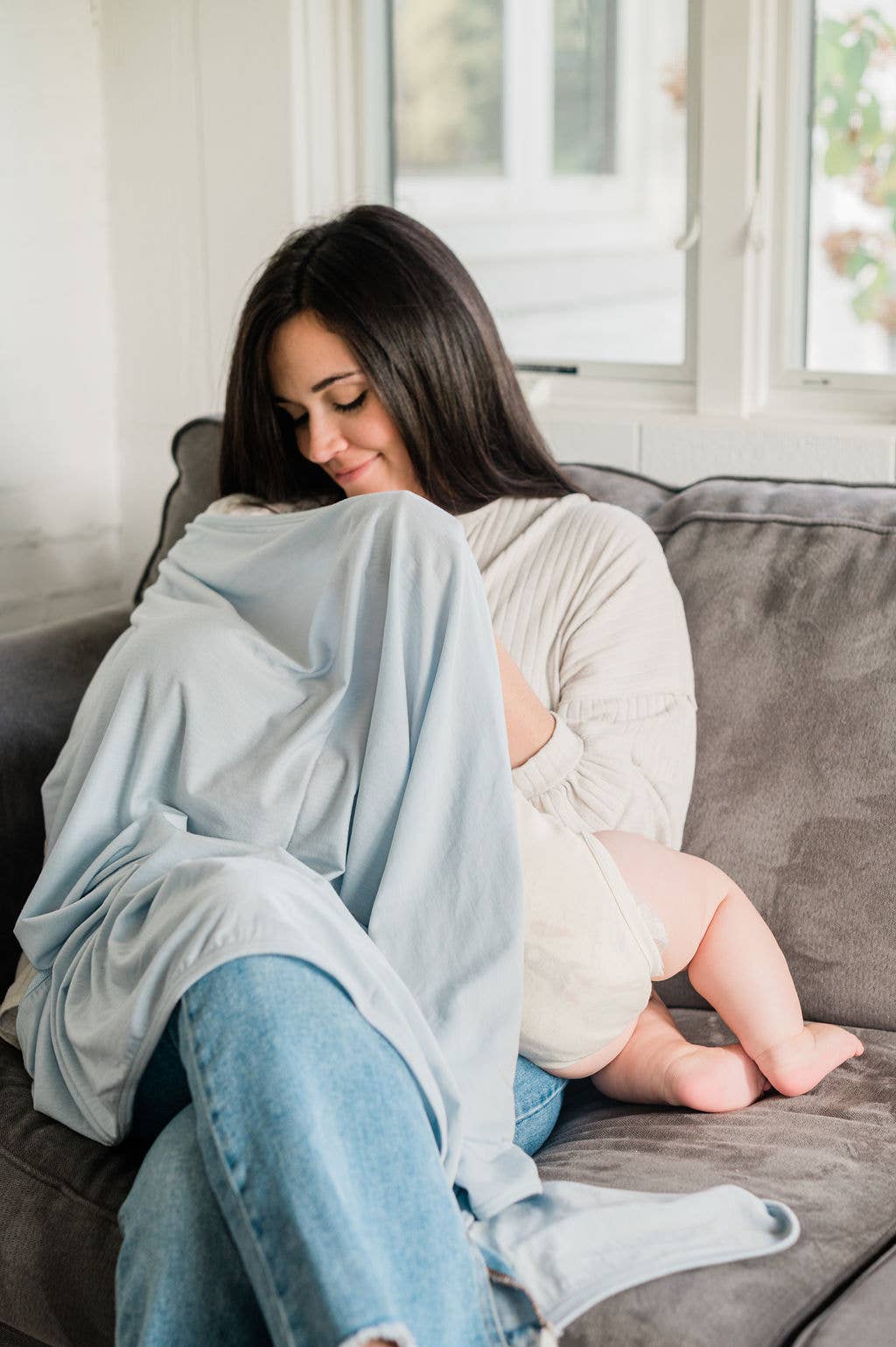 Peasy Co. - Wholesale Swaddle - Baby - Luxury Swaddle + Nursing Blanket8