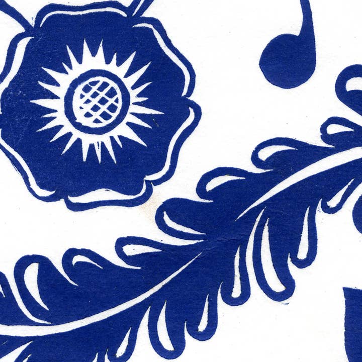 Papillon Press - Wholesale Art Print - Papillon Flora Block Print3