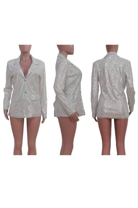 Queen Fashion - Wholesale Blazer - Women's - sequins blazer jacket2