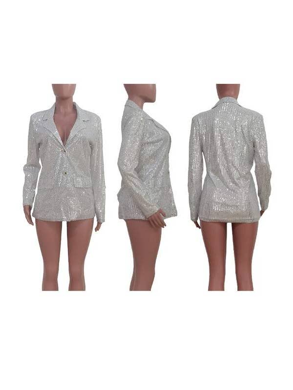 Queen Fashion - Wholesale Blazer - Women's - sequins blazer jacket2
