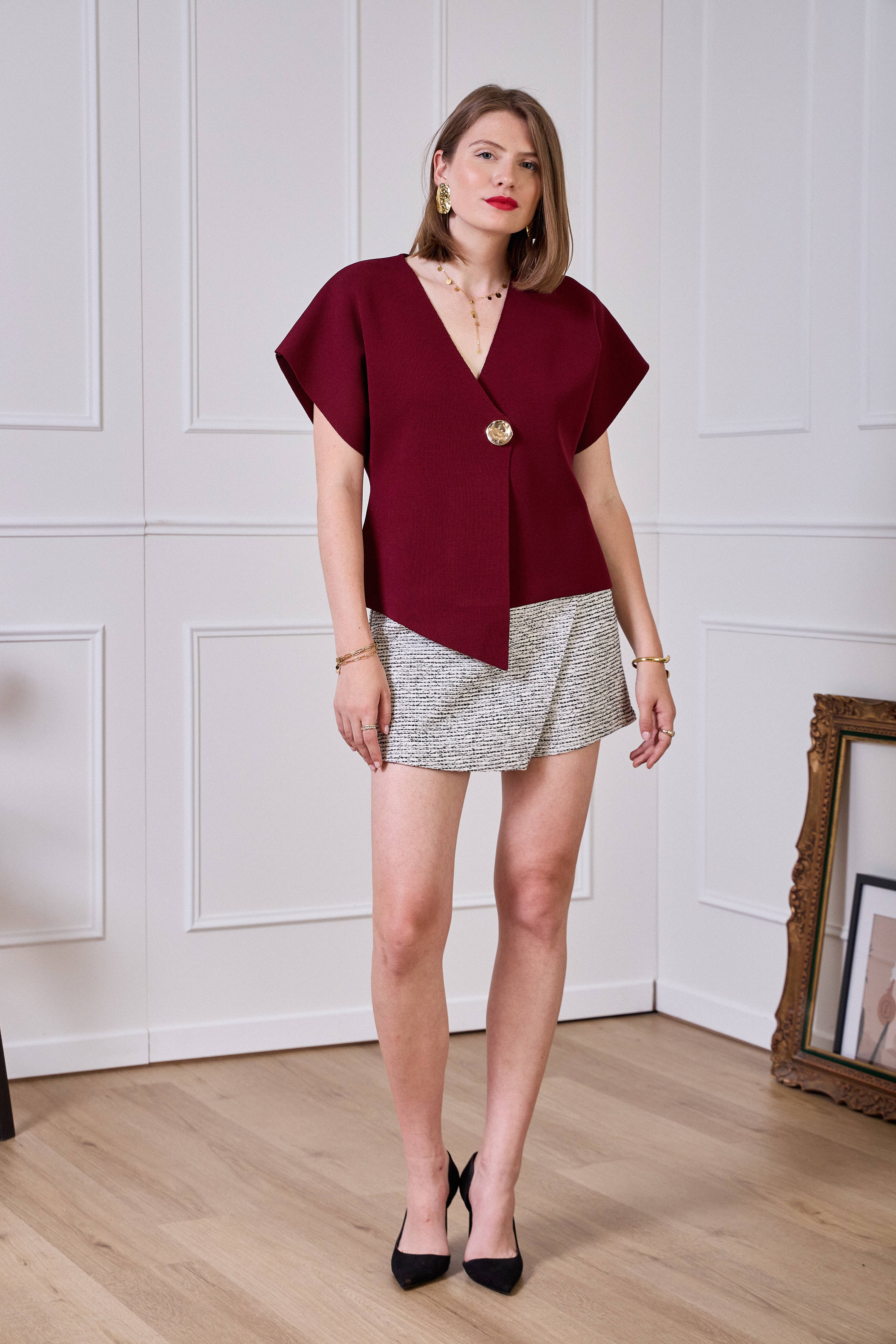 LULUMARY - Vendita all'ingrosso Gilè elegante - Donna - Gilet H724 con accessori5