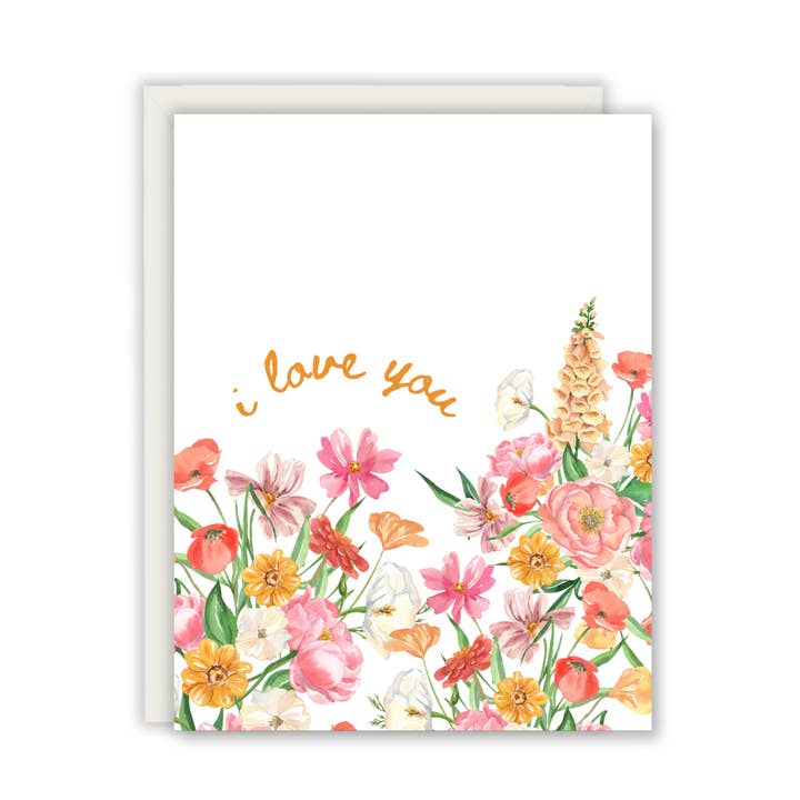 Carte Je t'aime - Carte d'anniversaire pour elle pour la vente par Paper Giggles
