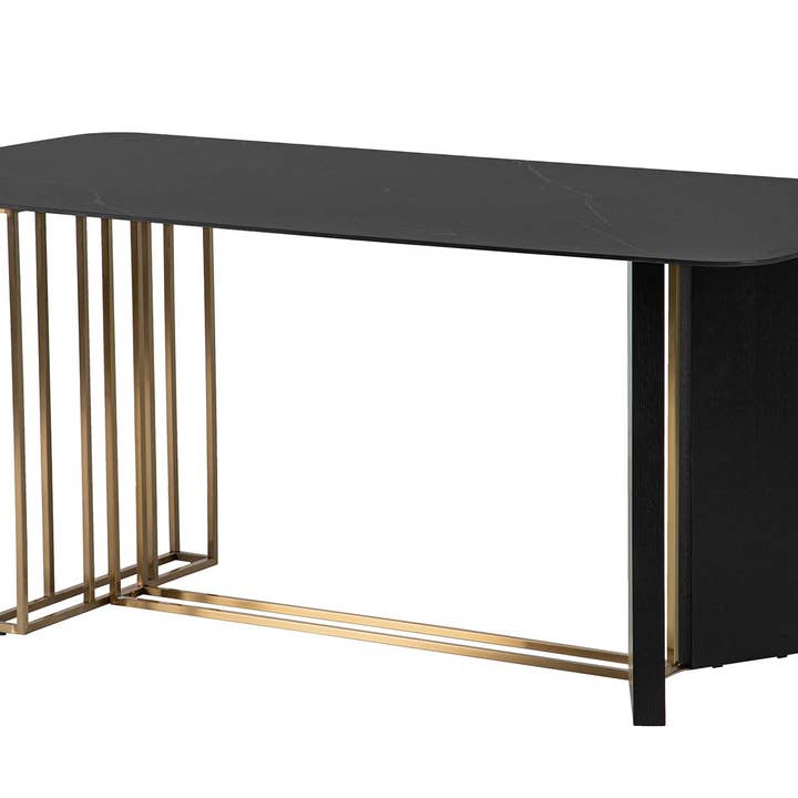 Mesa Comedor Piedra Acero Inox. Calcis 180x90x77cm para venta al por mayor de Ethan Chloe - GARPE GROUP - GARCIA PÉREZ Y CÍA S.L.