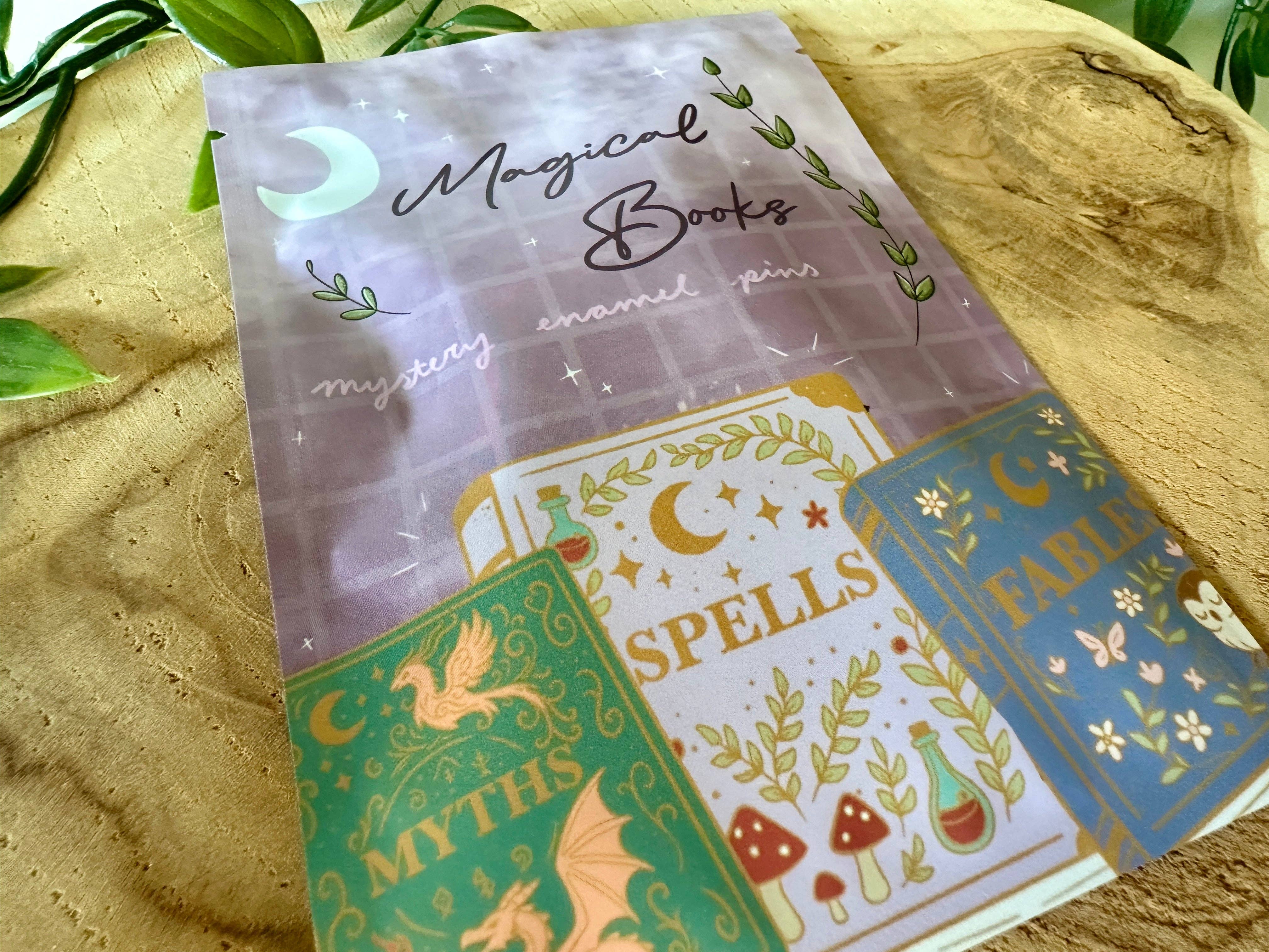 Magic&Books - Wholesale Lapel Pin/Button - Magical Books Mystery Enamel Pin Blind Bag1