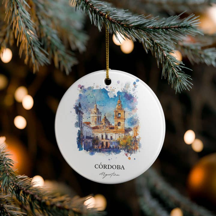 Premium Travel Art - Wholesale Ornament - Cordoba Argentina Ornament | Matte Finish | Travel Gift3