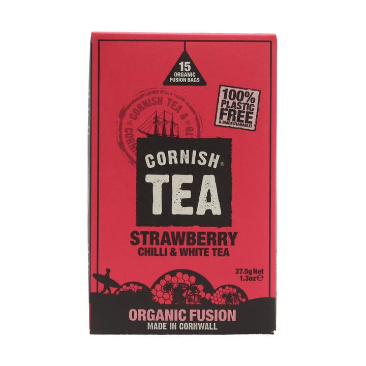 Cornish Tea and Cornish Coffee - Wholesale Tea Bags - 6x 15 Fusions - Strawberry, Chilli & White Tea0