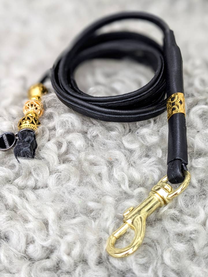 Laisse d'exposition exclusive Mini&Brother - Cuir de renne pour la vente par Mini&Bror